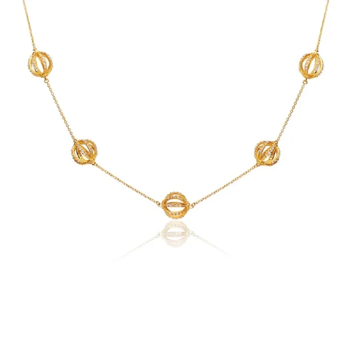 Estelle Contemporary Mini Sphere Necklace