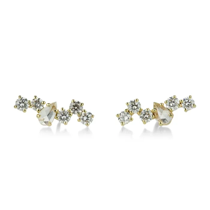 Estelle White Diamond Earrings