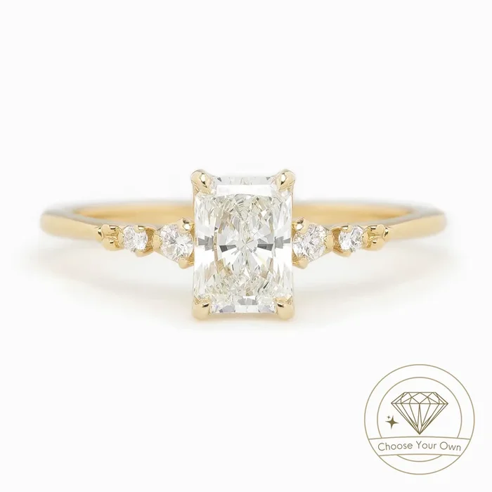 エステルラックスリング ラディアントカットダイヤモンド 0.70ct GIA鑑定書付き