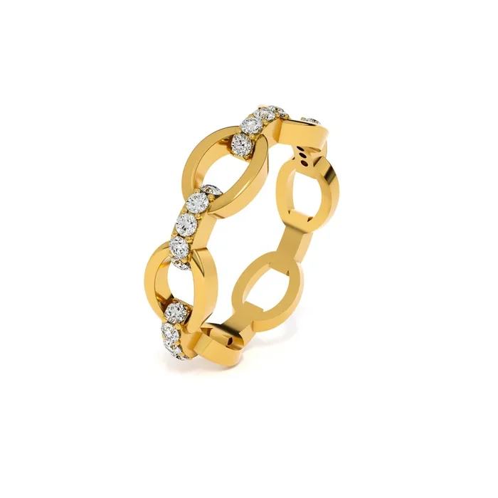 Eternal Link 9KT Gold Lab Grown Diamond Ring