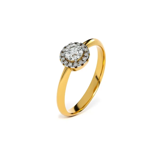 Ethereal Bloom 9KT Gold Lab Grown Diamond Ring