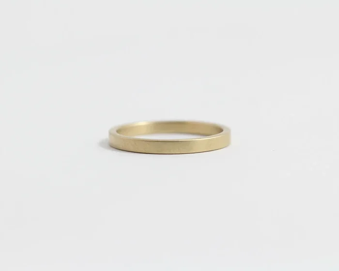 Ethical Yellow Beach Gold Band – Narrow