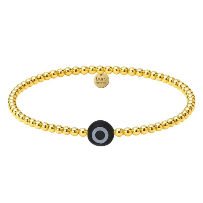 Evil Eye Medium | Gold Filled Beaded Bracelet