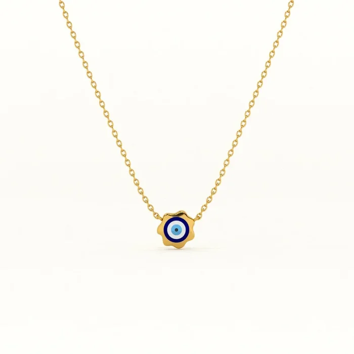 Evil Eye Playful 925 Silver Necklace