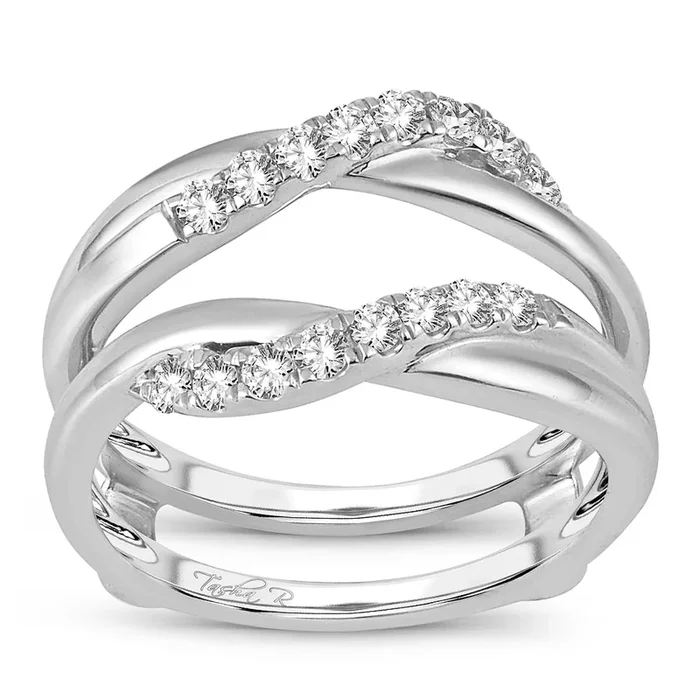 Exquisite 14K 0.38 CT Diamond RING GUARD