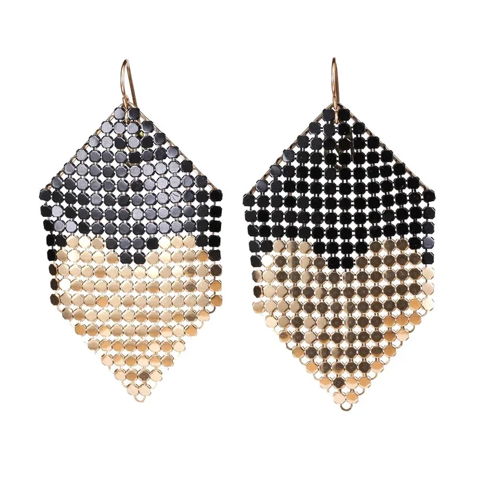 Extra Large Heart of Gold Earrings