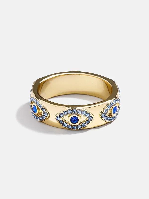 Eyes On Eyes Ring – Gold/Blue