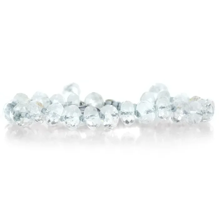 Faceted 8mm Quartz Crystal Macrame Bracelet
