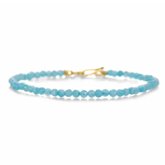 Faceted Amazonite Bead Bracelet