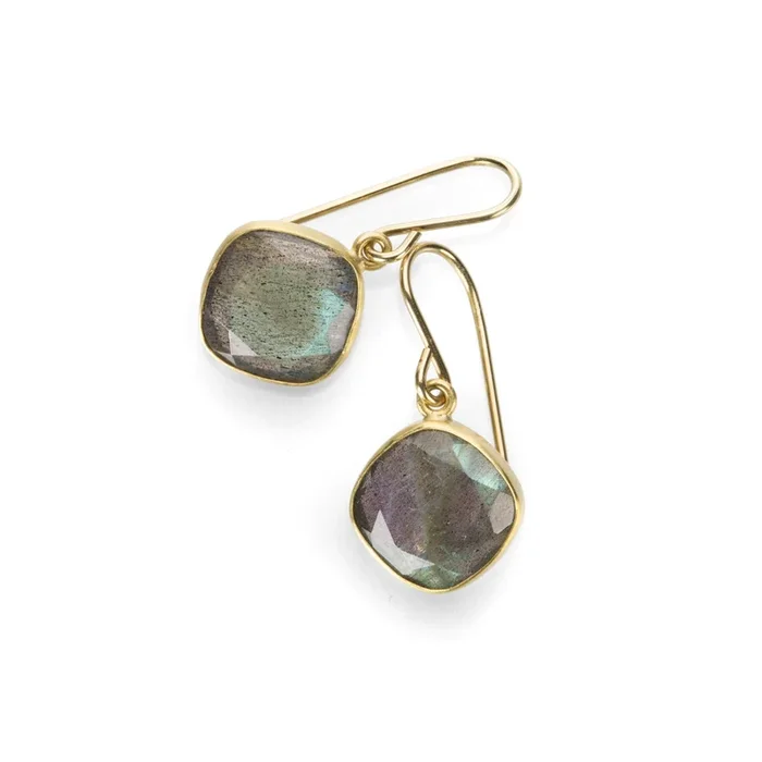 Faceted Labradorite Earrings