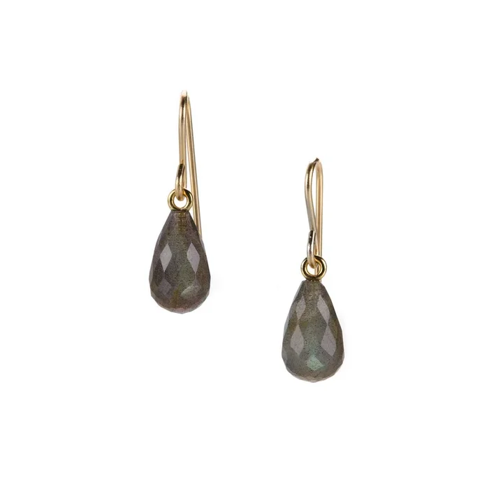 Faceted Madagascar Labradorite Earrings