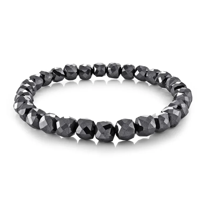 Faceted Midnight Hematite Bracelet