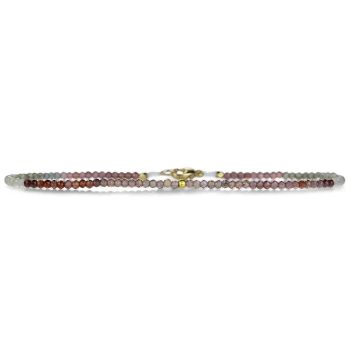 Faceted Ombre Red Sapphire Bracelet