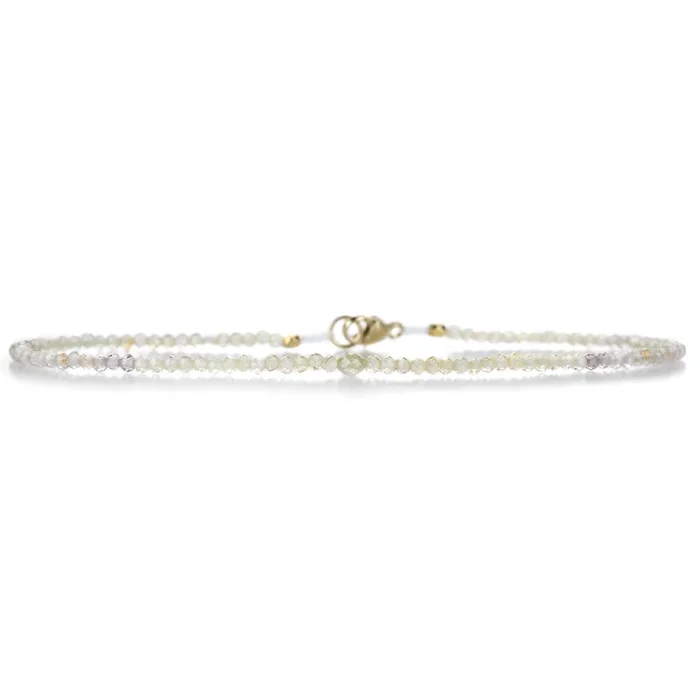 Faceted Zircon and Yellow Diamond Bracelet