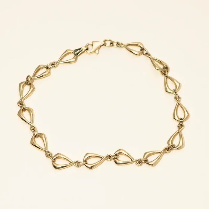 Fancy Link Bracelet in 14kt Yellow Gold (7.5 inches)