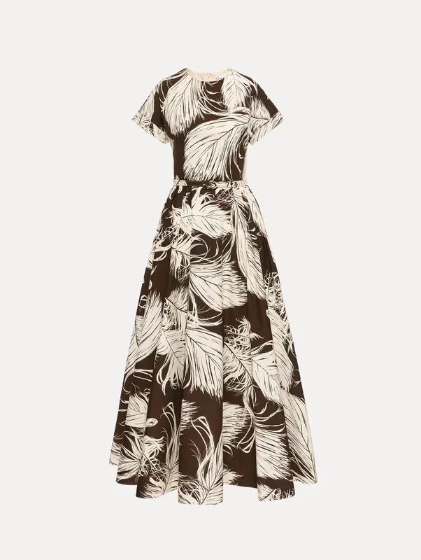 Feather Cotton Poplin Dress