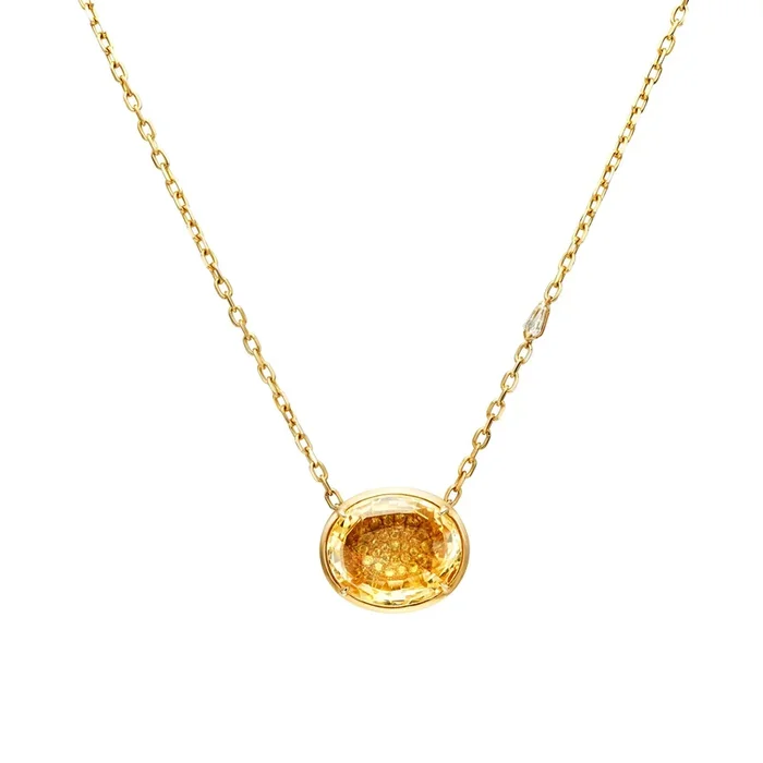 Fenice Diamond and Yellow Sapphire Pendant