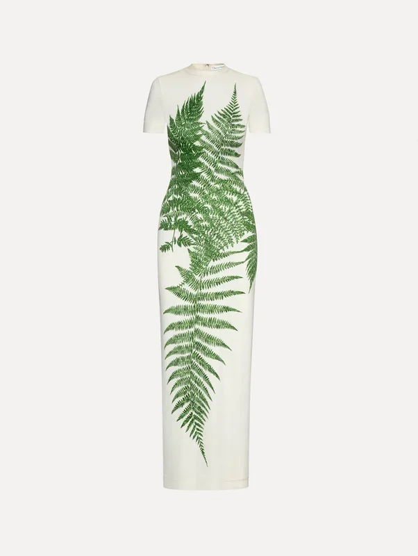 Fern Printed Jersey Dress