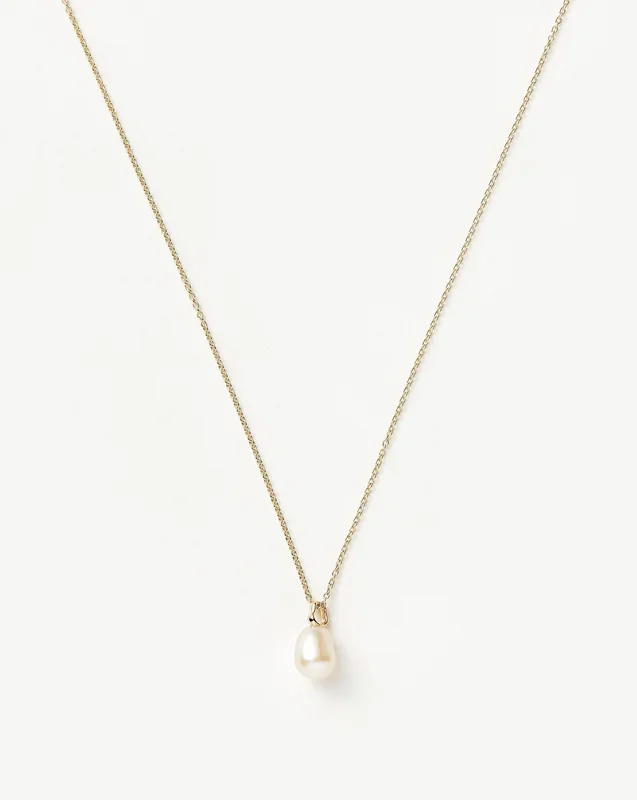 Fine Baroque Pearl Organic Pendant Necklace