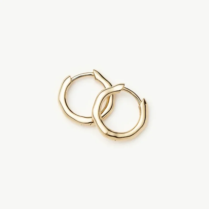 Fine Huggies | 14ct Yellow Gold