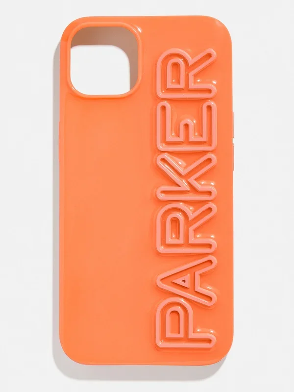 Fine Line Custom iPhone Case – Orange/Orange