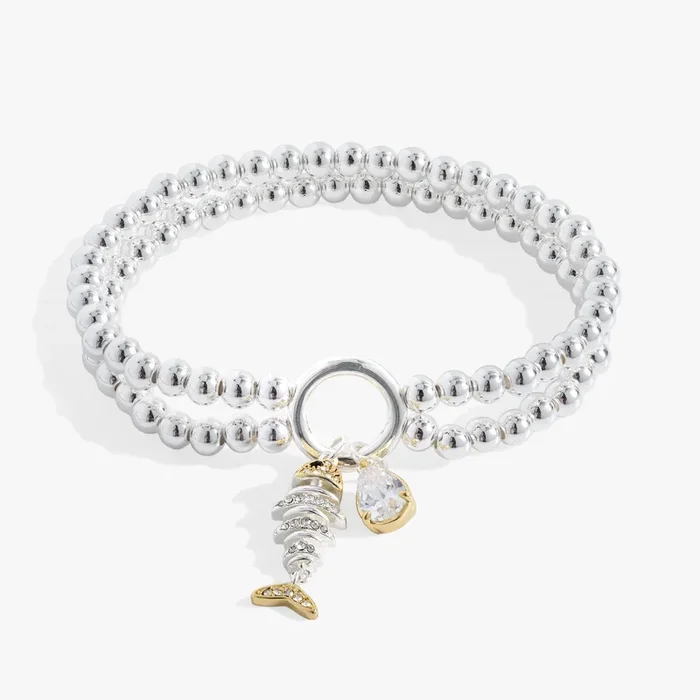 Fishbone Double Stretch Bracelet