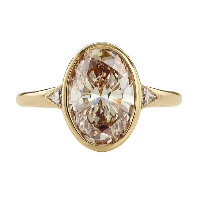 Fizz Champagne Diamond Engagement Ring