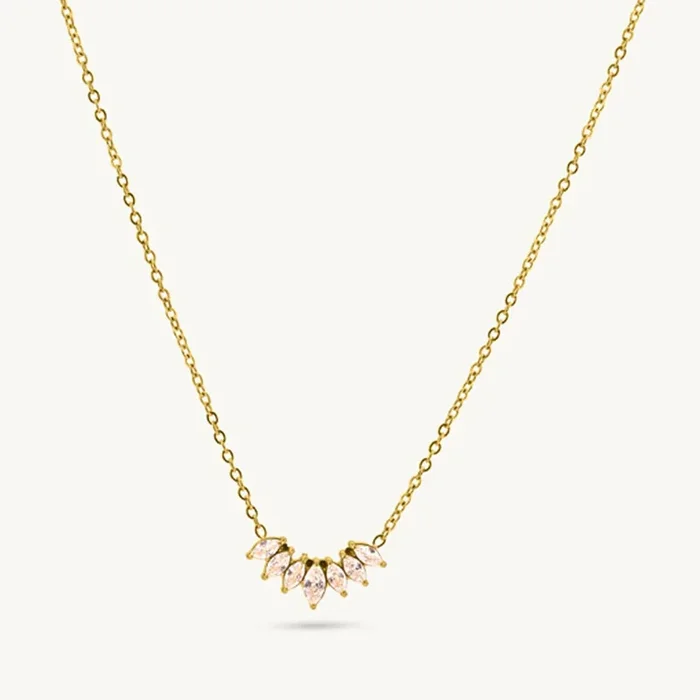 Flare Wing Diamond Necklace
