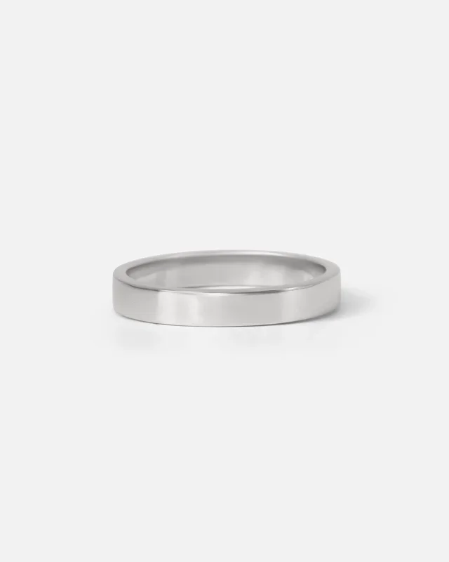 Flat Band / 3.5mm in Platinum