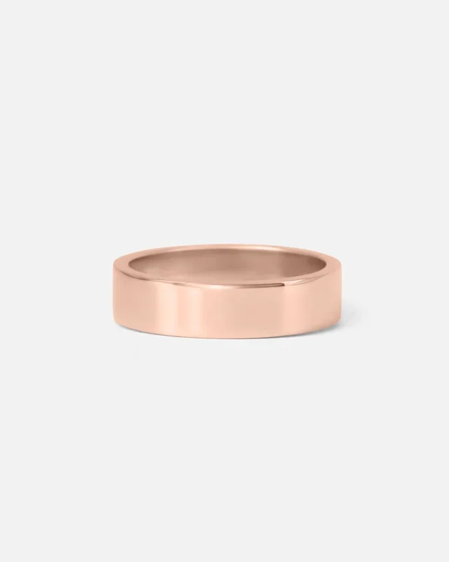 Flat Band / 5.5mm in Rose Gold