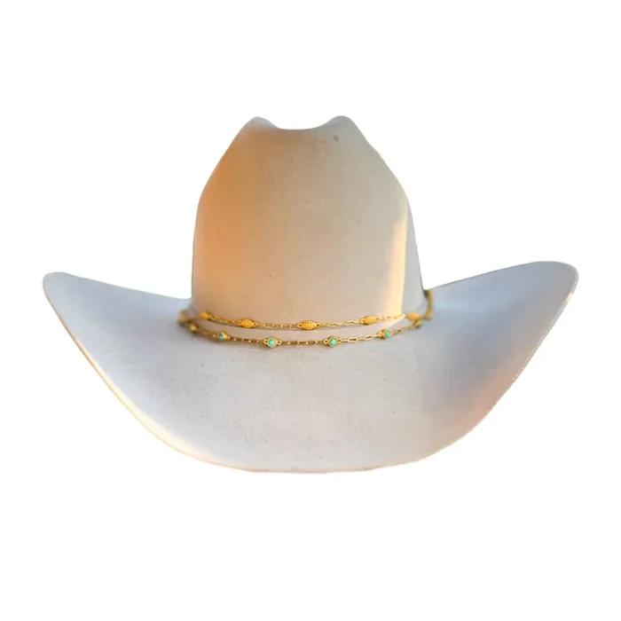 Flights of Fancy Hat Band – Turquoise