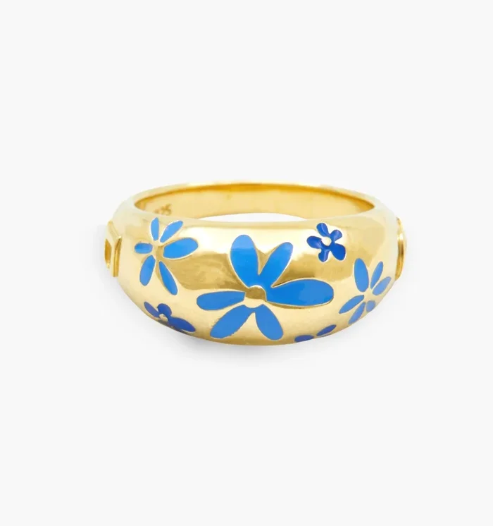 Flower Ring – Blue