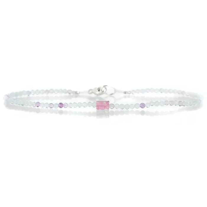 Fluorite & Tourmaline Bracelet