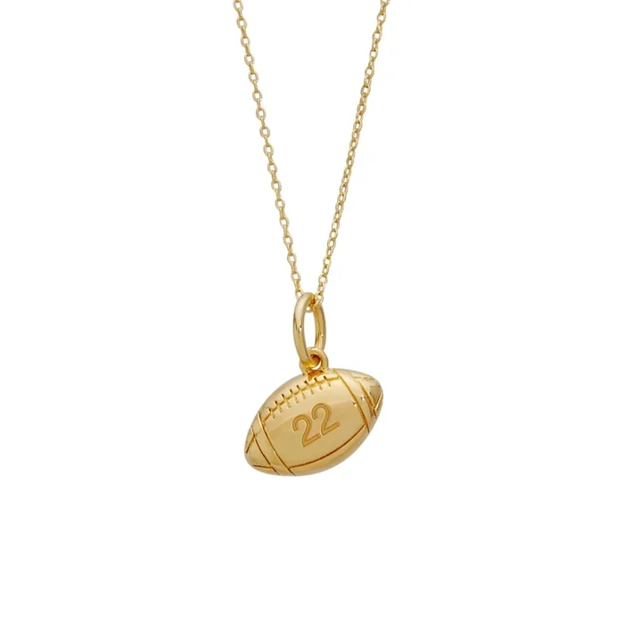 Football Charm Necklace