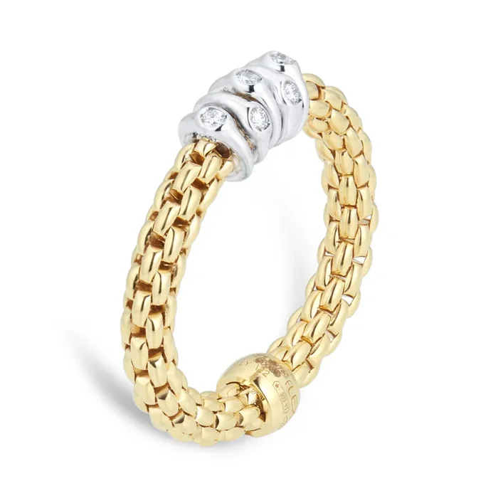 Fope Prima Collection 18k Flex’it Ring with Diamonds