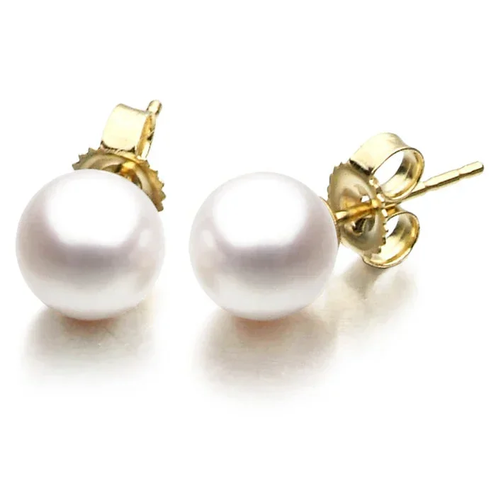 Freshwater Pearl Stud Earrings 8-8.5mm