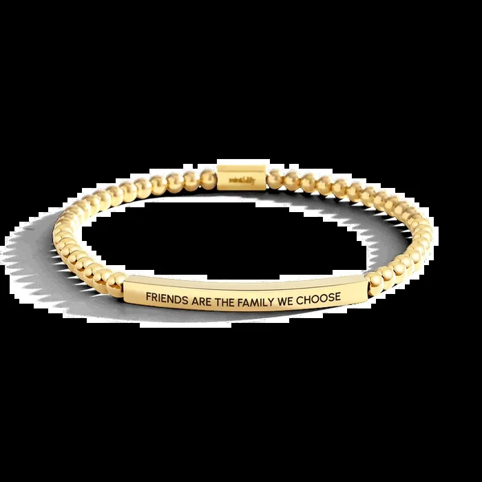 Friends Are The Family We Choose Beaded Inspire Bracelet