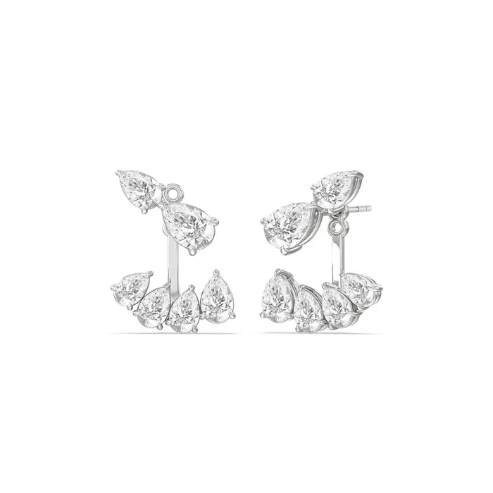 Front-Back Graduating Pear Earrings