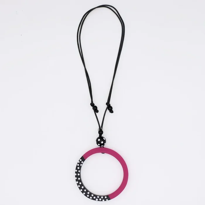 Fuchsia Inez Pendant Necklace
