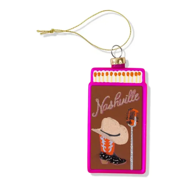 Furbish Studio Matchbook Ornament-Nashville