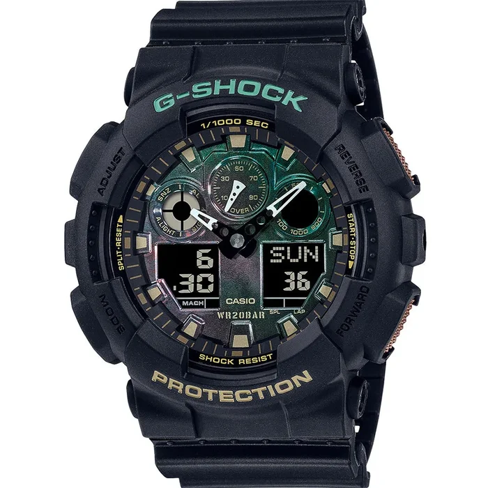 G-Shock GA100RC-1 “Black and Rust” Mens Watch