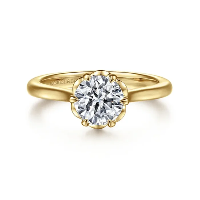 Gabriel “Tiona” Yellow Gold Semi-Mount