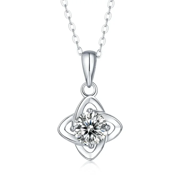 Gabrielle Four-Pointed Orbital Star Pendant Layering Necklace