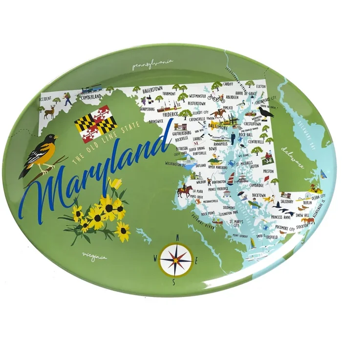 Galleyware 16″ Melamine Oval Maryland Platter
