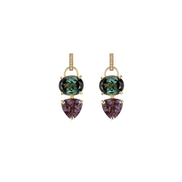 Gemstone Drop Huggies