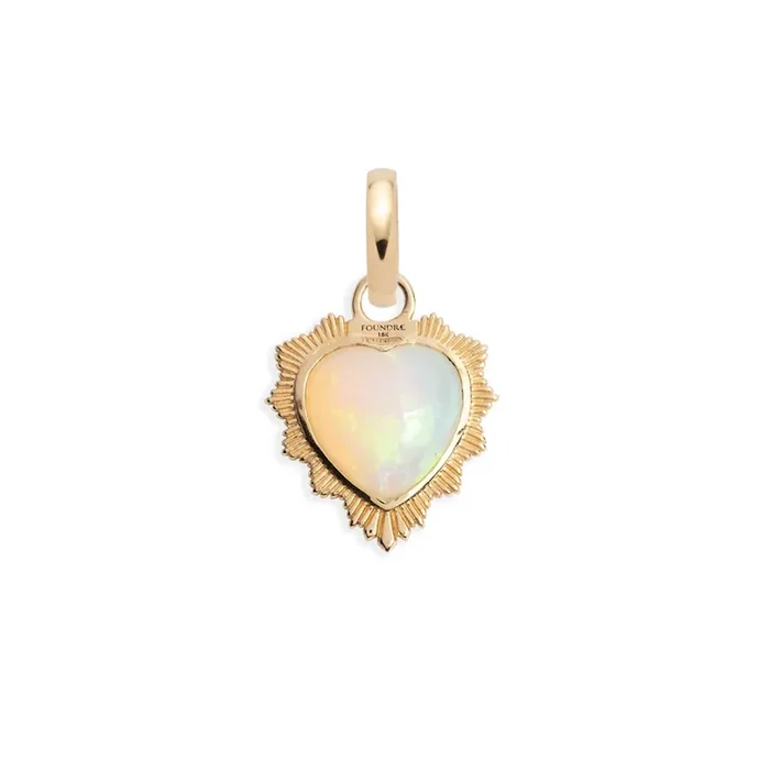Gemstone Heart – Love : Opal with Annex Link