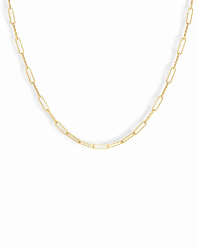 Gene Paperclip Chain Necklace