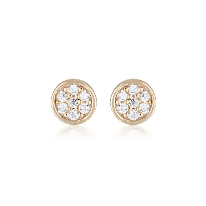 Georgini Rose Gold Plated Dotti Stud Earring