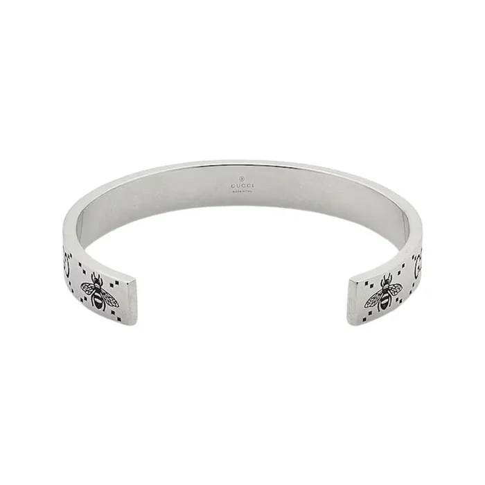 GG & Bee Engraved Cuff