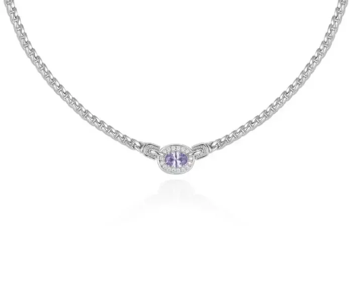 Glimmer Amethyst Necklace